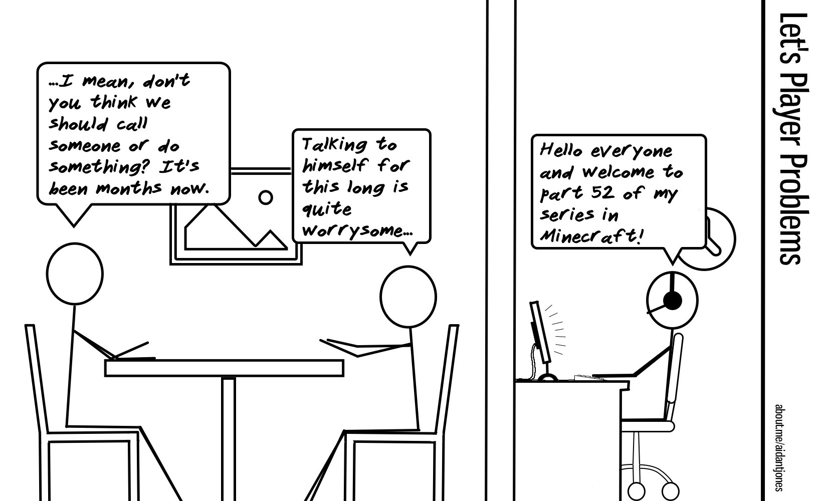 Maybe he should move his desk.