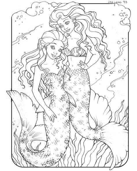  realistic mermaid coloring pages download and print for free