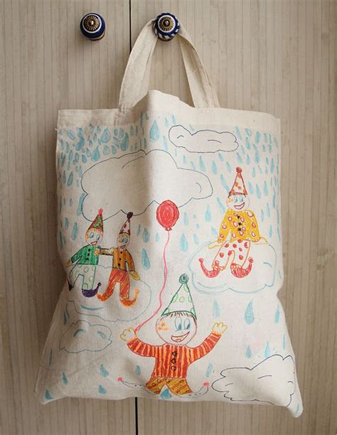 decorate canvas tote bags fabric markers nightmare