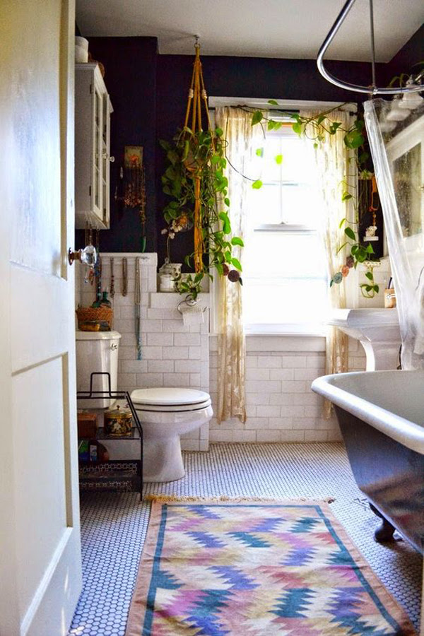20 Chic And Minimalist Boho Bathroom Design Ideas | HomeMydesign
