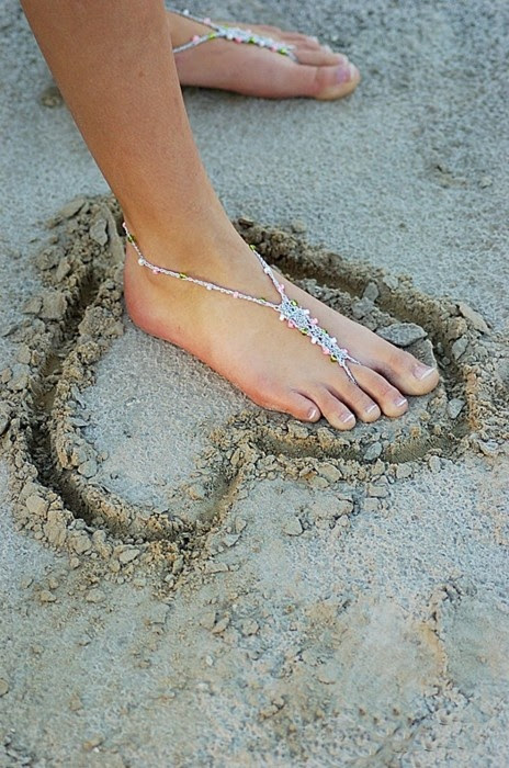 foot jewelry | beach weddings | Pinterest
