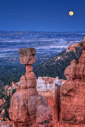 Supermoon at Bryce Canyon National Park, Utah, by Anne McKinnell