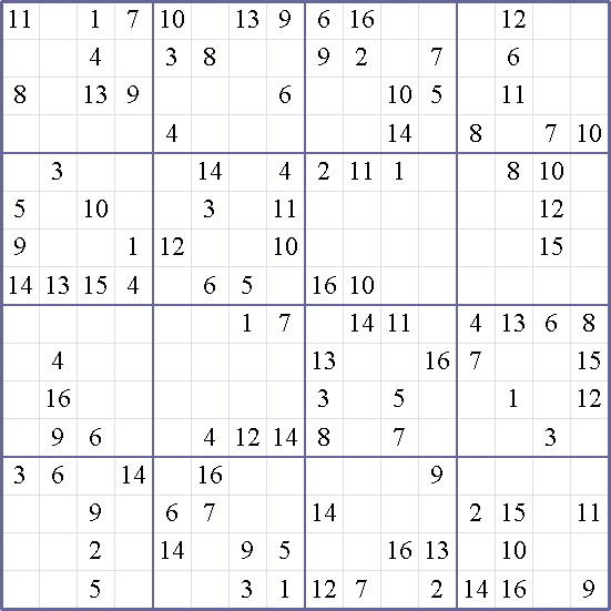 sudoku weekly free online printable sudoku games 16x16