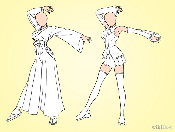 How to Draw Anime Girl s Clothing 10 Steps with Pictures How to Draw Anime Girl s Clothing 10 Steps with Pictures
