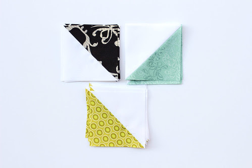 Half-Square Triangle Block of the Month November Quilt Block Tutorial - In Color Order