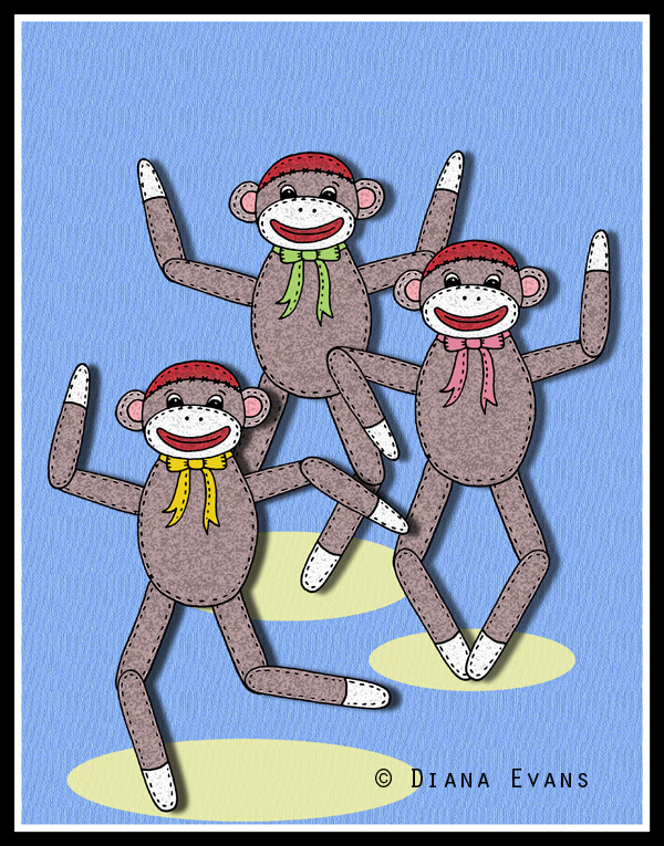 sock monkey doll