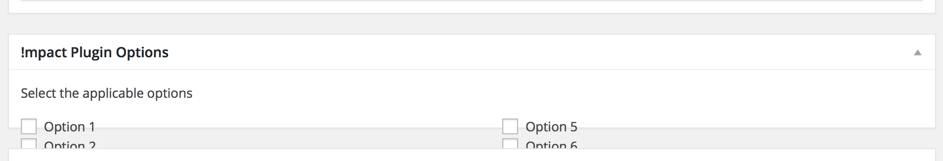 Meta box is not bounding the option checkboxes
