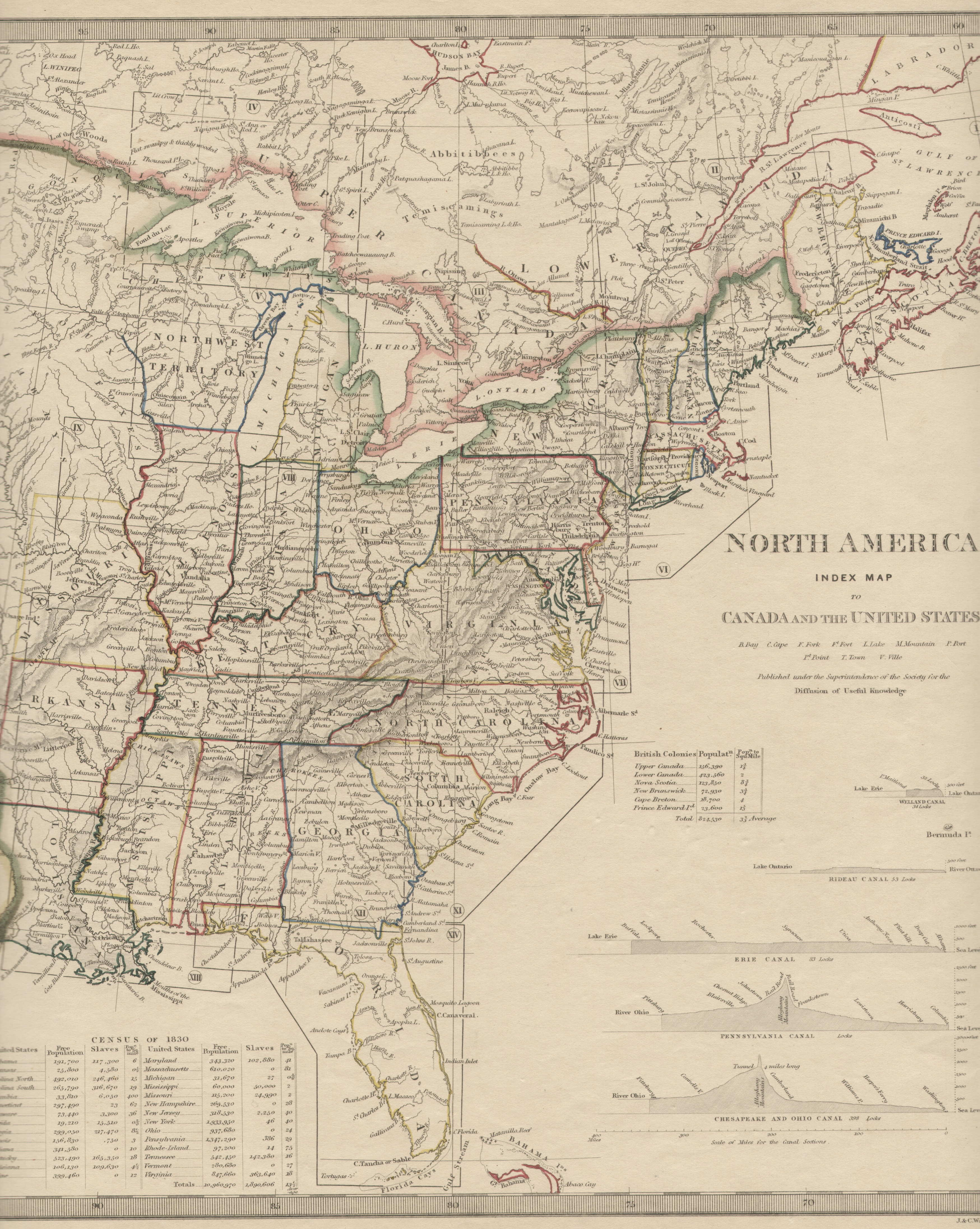 United States Map 1830