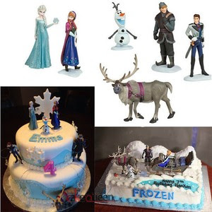Frozen-Elsa-Anna-Olaf-Playset-6-Figure-Cake-Topper-Toy ...