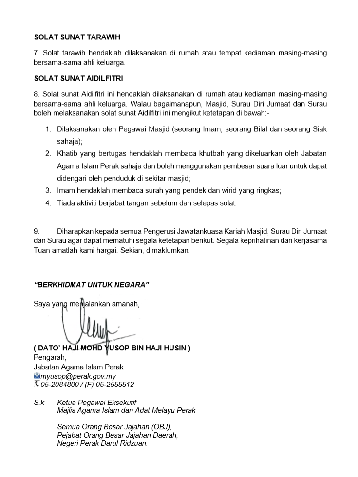 Surat Lantikan Pengurusan Jenazah
