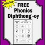 Diphthong FREE oy Worksheets Printable Phonics Activities Coloring ...