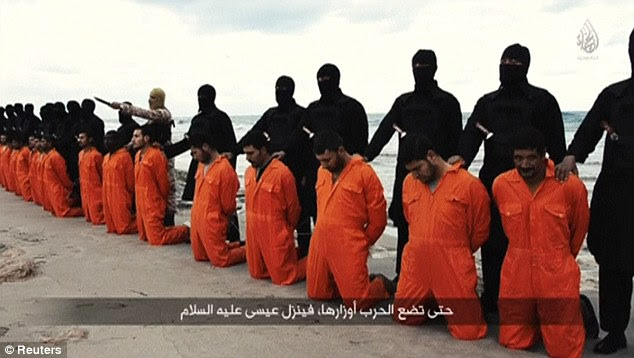 21 Egyptian Coptic Christians were lined up and beheaded on a Libyan beach by ISIS militants 