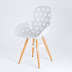 Chair With Holes / The decoration, a pattern of holes, has.