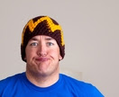 Zigzag Stripe Acrylic Yarn Unisex Beanies - Donated by AmiAna