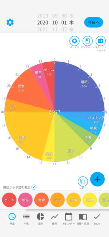 円グラフで可視化 スケジュール時間管理アプリ 一日予定表 を紹介 Apple Geek Labo