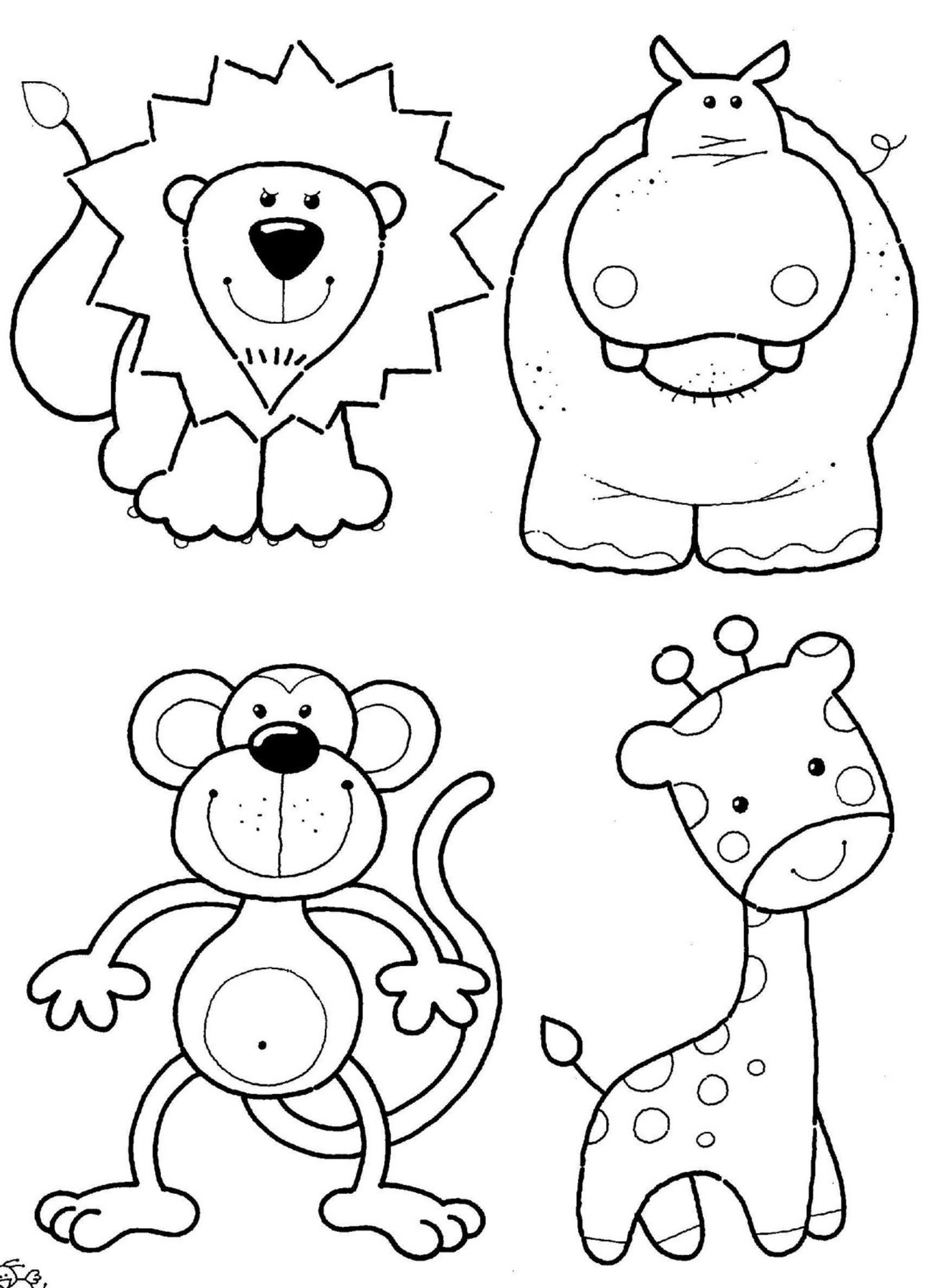 Jungle safari coloring pages