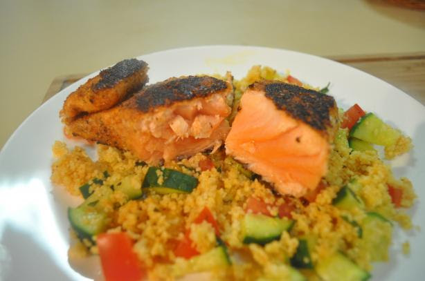 Spice-Crusted Salmon With Couscous Salmon Recipe - Food.com