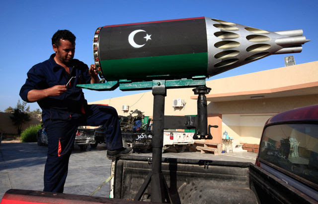 Unique Madmax Type Libyan Rebel Fighter Weapons