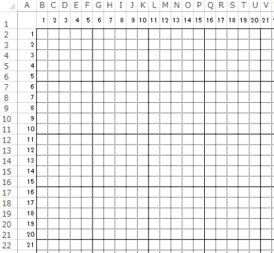 Excel カメラ機能を使ってexcelでドット絵を描こう ハロー パソコン教室イオンタウン新船橋校 船橋市北本町1丁目のパソコン教室