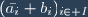 (\bar{a_i} b_i)_{i\in I}
