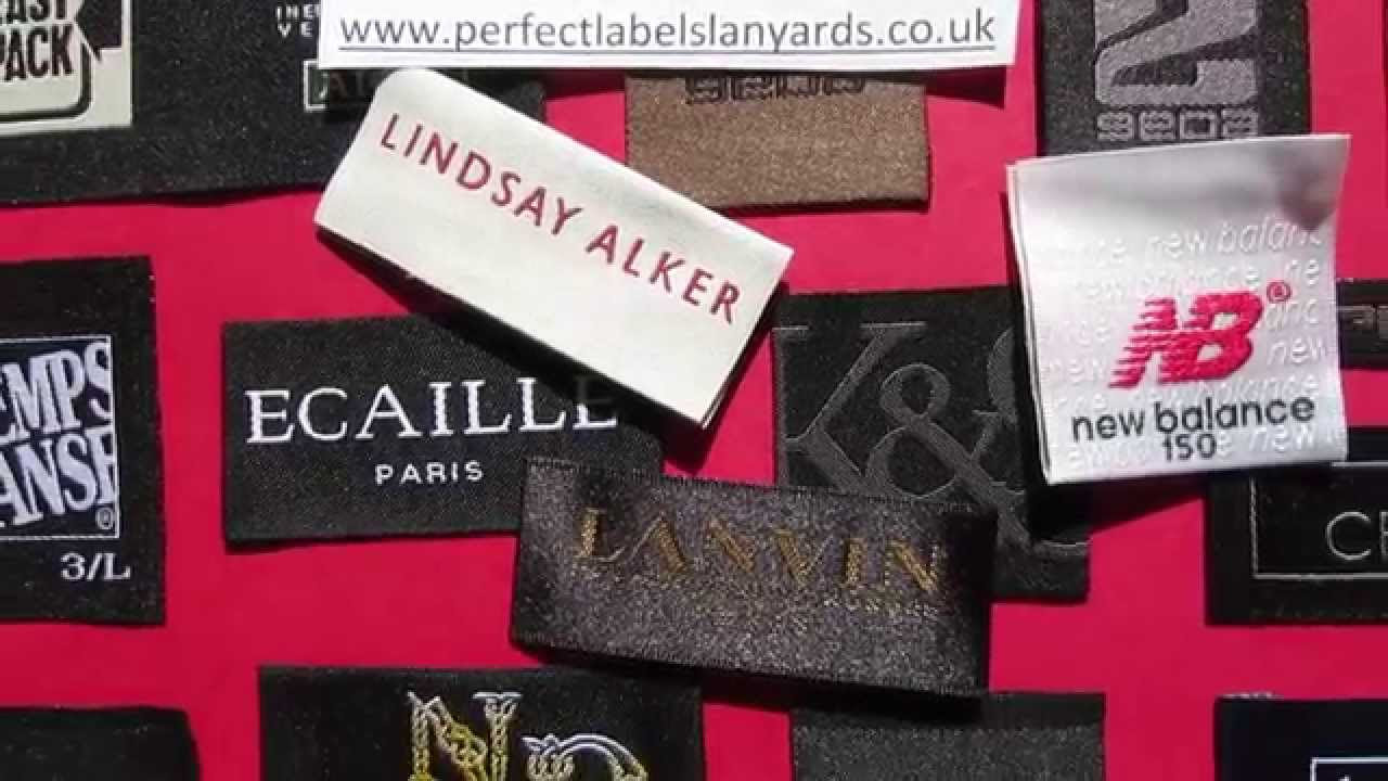 Custom Designer Clothing Labels, Damask Woven Labels, Satin Designer Woven Labels - Low Minimum ...