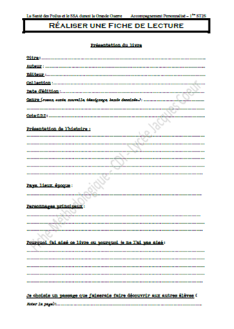 Outils Methodologiques Realiser Une Fiche De Lecture La Face Cachee De