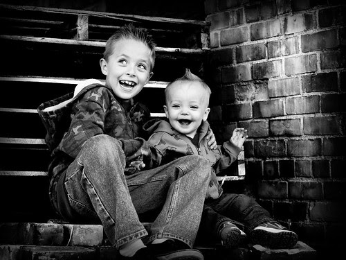 Brady and Bridger on Bricks BW