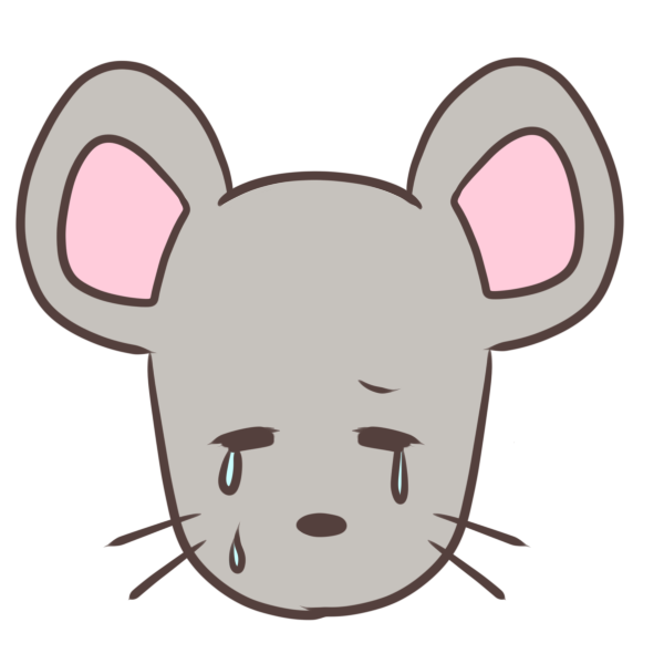 泣くネズミのイラスト かわいいフリー素材が無料のイラストレイン