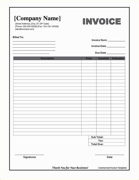 This template is in blue design. free personal invoice template of blank invoice form free