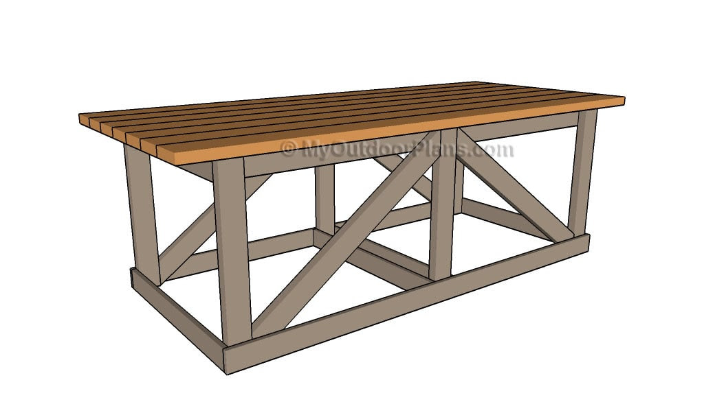 Wood Table Plans | Free Outdoor Plans - DIY Shed, Wooden Playhouse ...