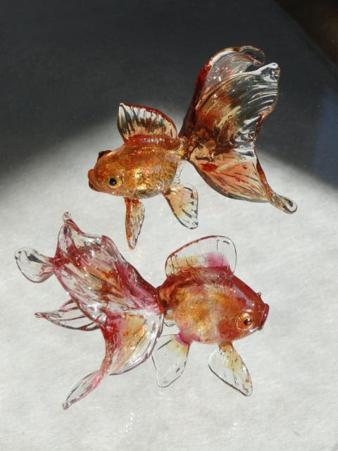 ガラスの金魚 網野篤子 ガラス細工作家による手作り作品ギャラリー