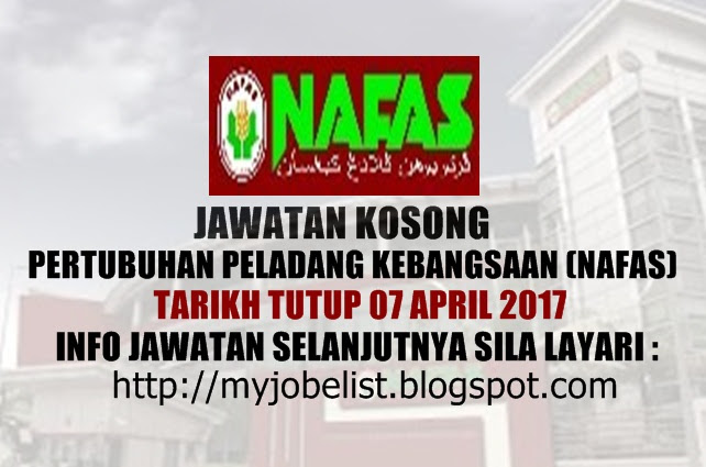 Jawatan Kosong di Pertubuhan Peladang Kebangsaan (Nafas) - 07 April 2017