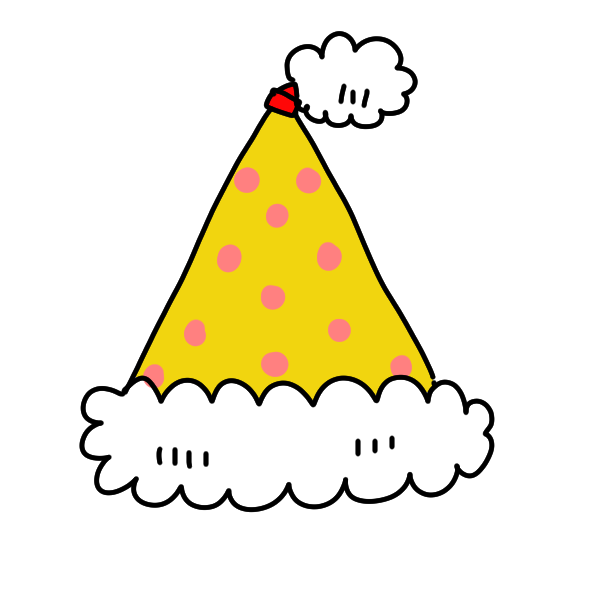 パーティー帽子のイラスト かわいいフリー素材が無料のイラストレイン
