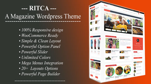 Ritca - Creativemarket Blog Magazine WordPress Theme
