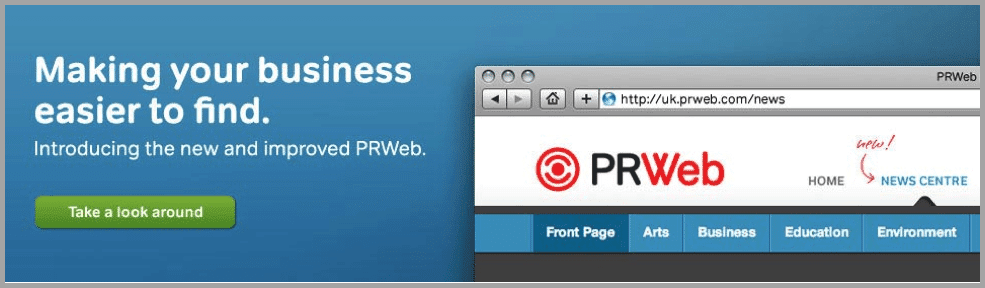 PRWeb image for content creations apps