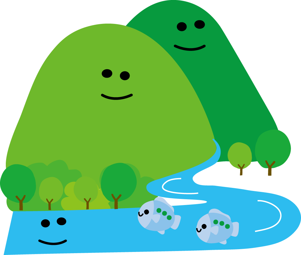 木 森 山 川のイラスト 無料イラスト フリー素材