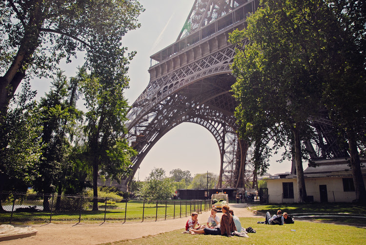 Lunch under the tower