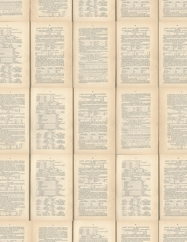 Post Office Regs 8 and a half x11 inch paper copy