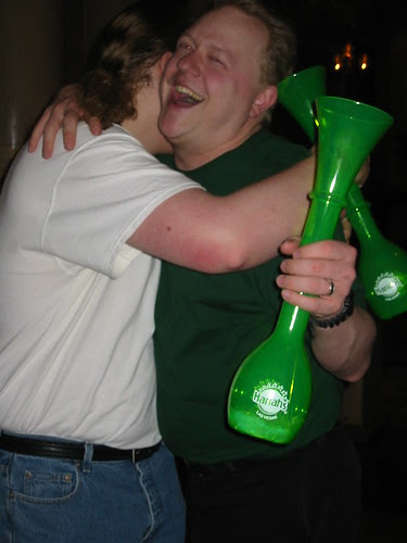 Tim hugs Carl