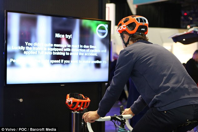 The helmet connects to cars that have Bluetooth enabled, to warn them if they're driving too close, and an emergency signal is sounded if a crash is imminent. The helmet is a concept, and the firms didn't announce when it would go on sale. It will also depend on the technology being built into cars