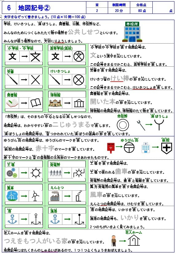 小学生用 社会の無料学習プリントファイル