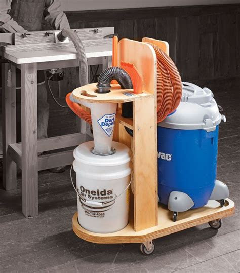 shop vacuum station woodworking plan woodshop