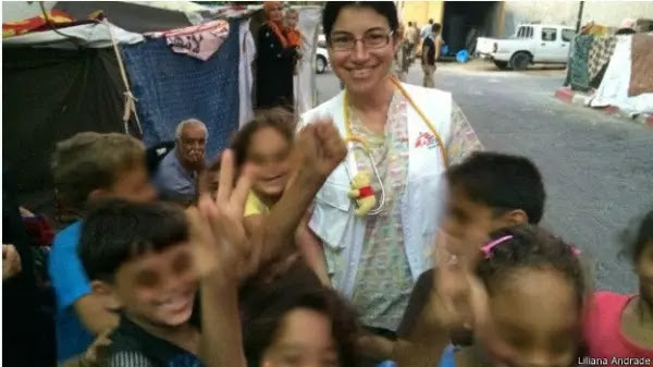 Liliana esteve em Gaza em 2012 e retornou à região no início do mês