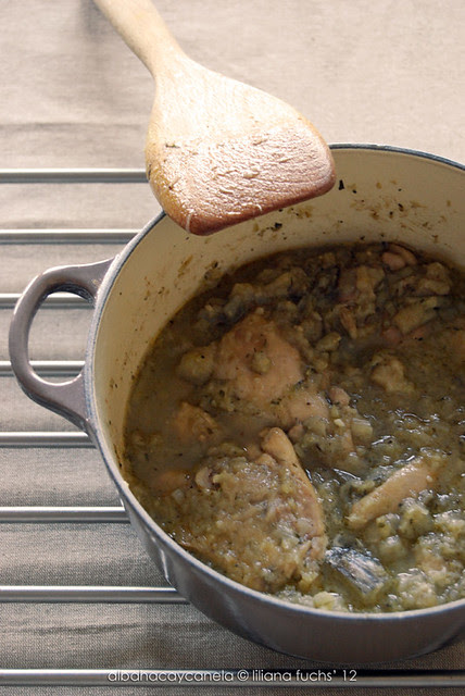 Cocotte de pollo y berenjena