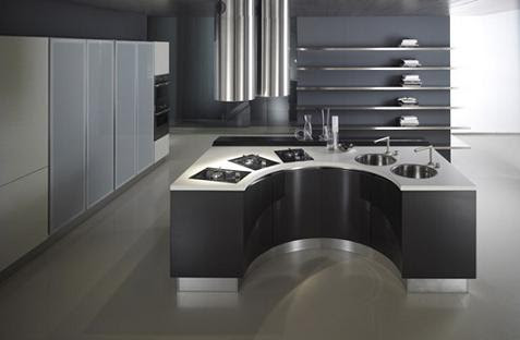 new kitchen interior The apartment is fitted with quality oak solid wood parquet