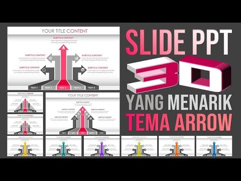 Cara Membuat PPT 3D yang Menarik Tema Arrow | PowerPoint Creative