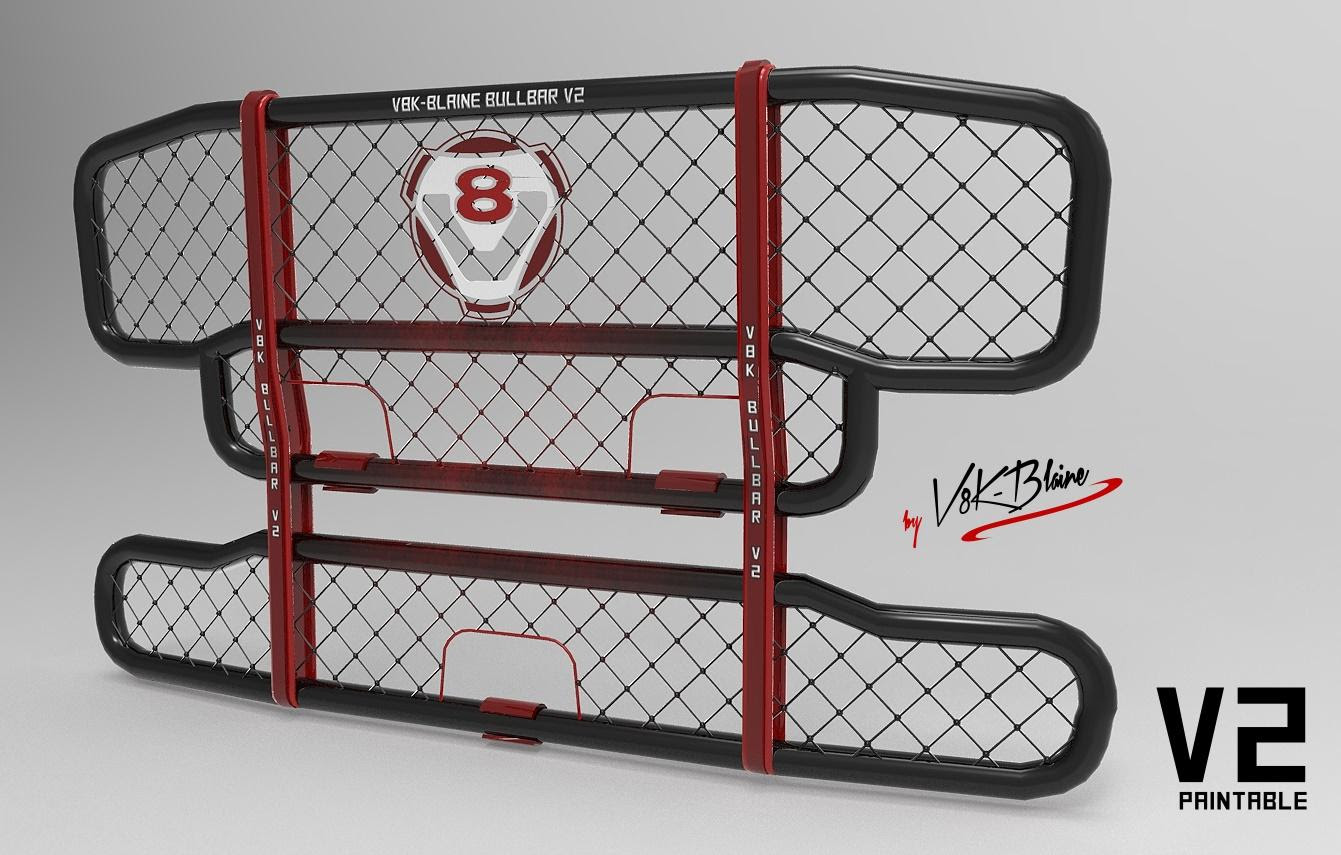 V8k Bullbar V2 Paintable Modhub Us