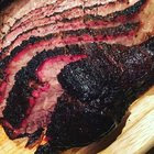 [homemade] hickory smoked brisket.