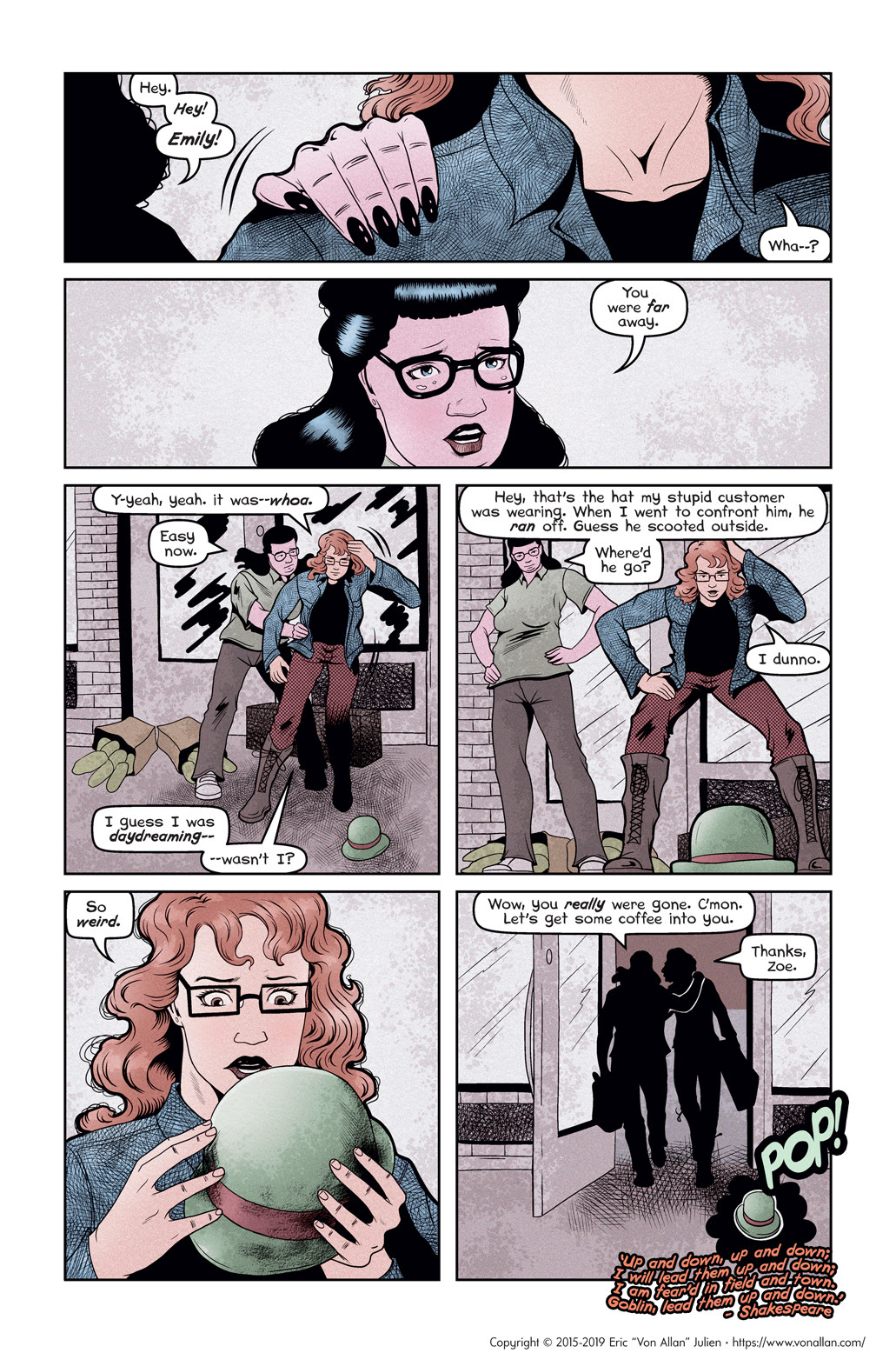 Page 8 of short comics story The Street by Von Allan