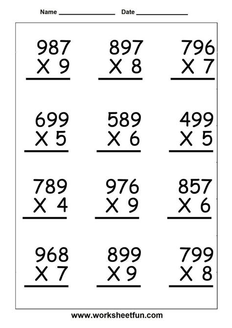 They also practice mental multiplications, prime . 2 5th grade math worksheets printable division free printable math